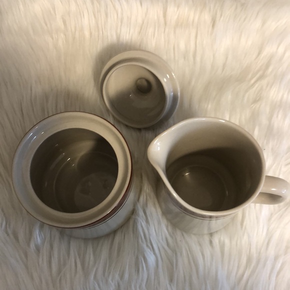 Vintage Carousel Stoneware Sienna 804 Cream & Sugar Set - Picture 3 of 9